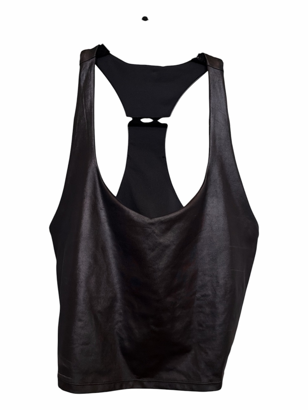 Fabletics Black Racerback Tank Top Sports Bra size Large
